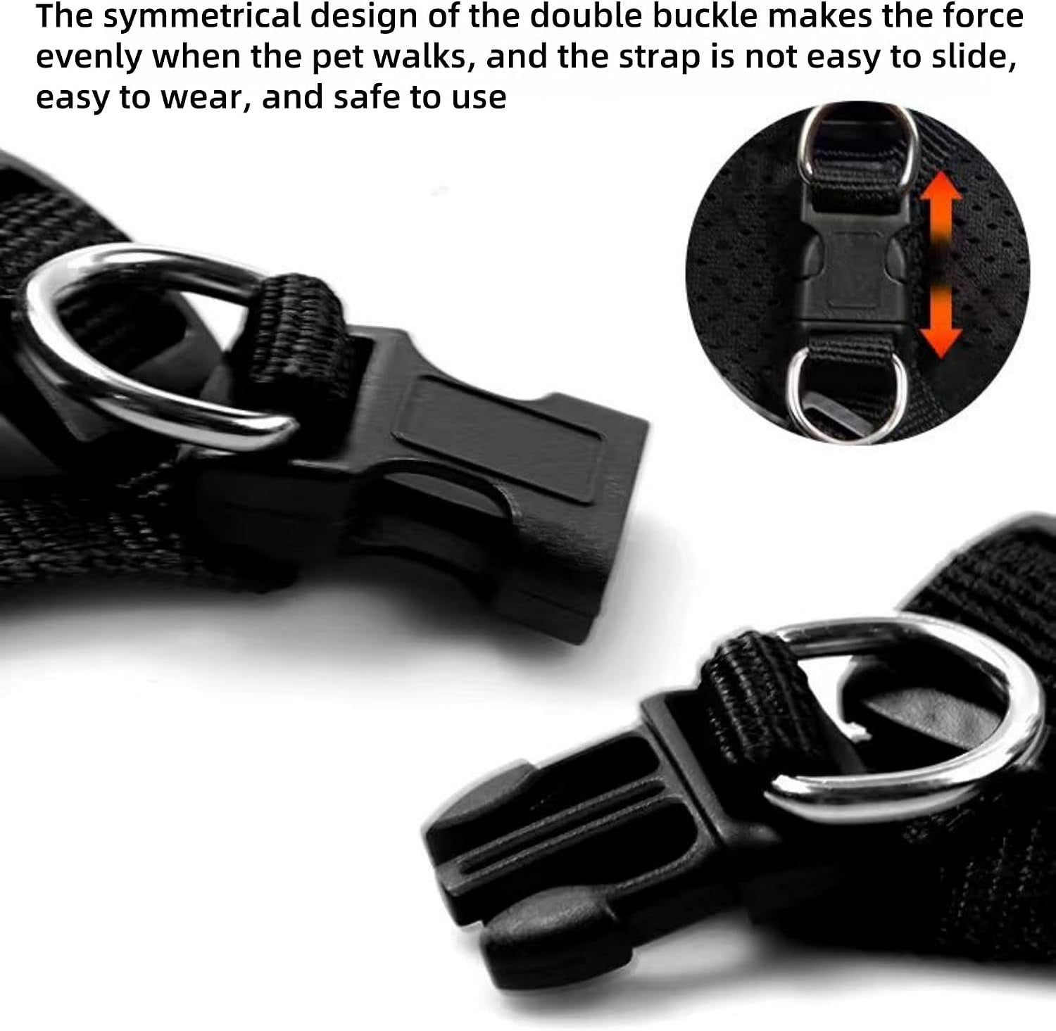 Small Cat Dog Harness, Escape Proof Reflective Step-In Vest Harness, Breathable Mesh Soft Vest Harnesses with Safety Buckle, Adjustable for Extra Small Dogs, Puppy, Kitten and Cats (Black, S)
