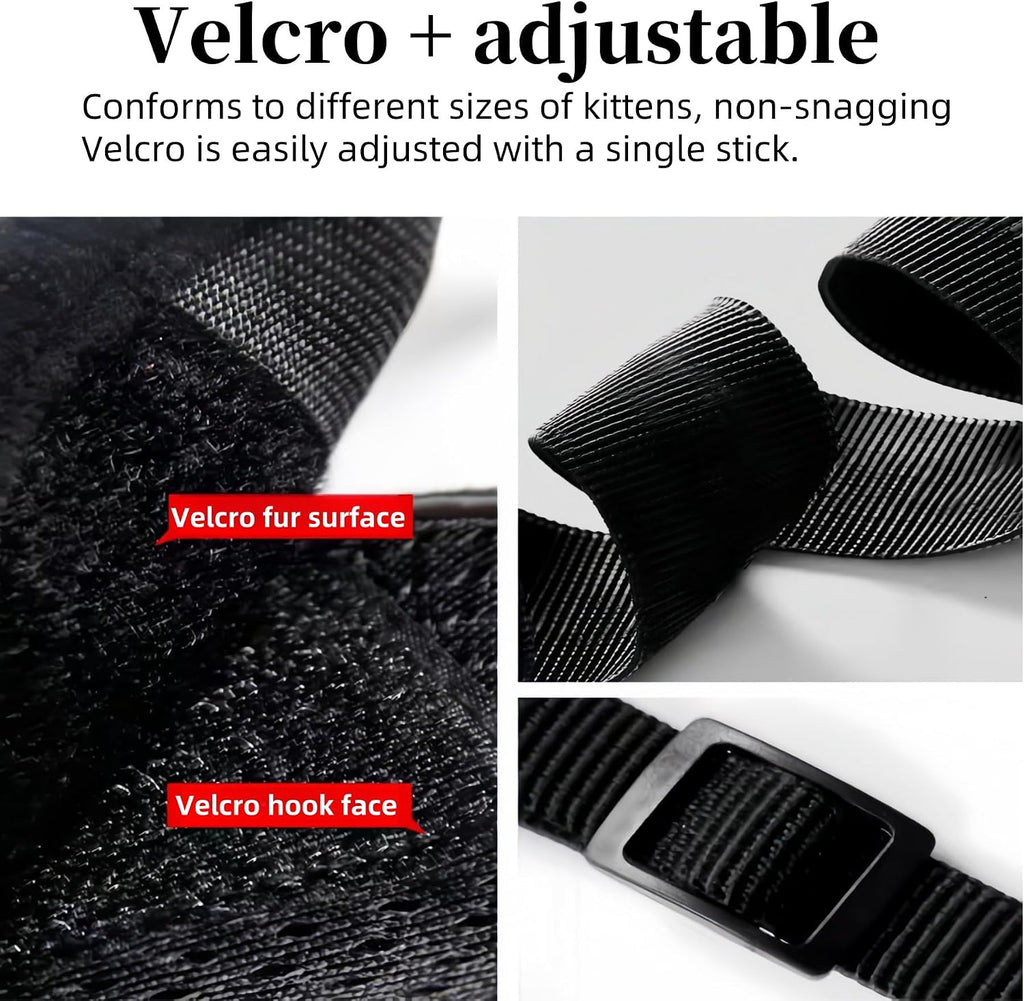Small Cat Dog Harness, Escape Proof Reflective Step-In Vest Harness, Breathable Mesh Soft Vest Harnesses with Safety Buckle, Adjustable for Extra Small Dogs, Puppy, Kitten and Cats (Black, S)