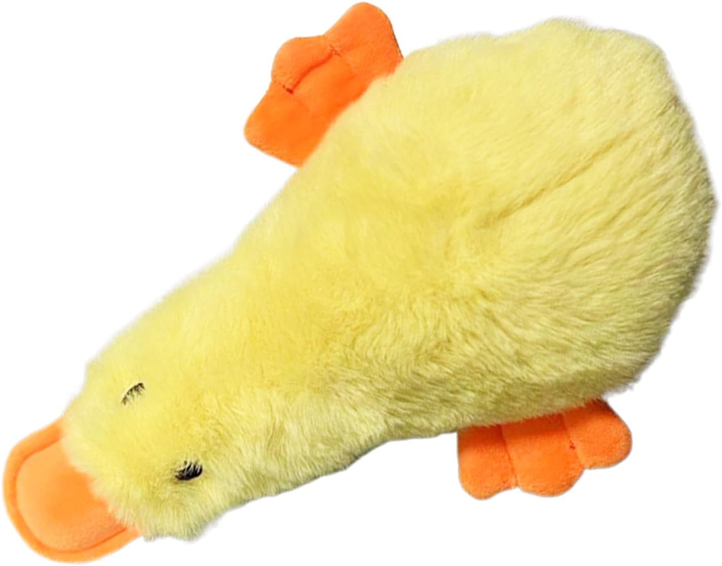 Dog Squeaky Duck - Small Pets Duck Plush Dog Chew Toys - Small Stuffed Puppy Chew Toys Wear Resistant Interactive for Friends, Families